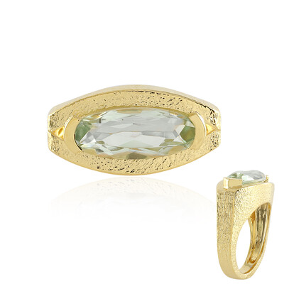 Bague en argent et Améthyste verte (MONOSONO COLLECTION)