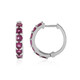 Boucles d'oreilles en argent et Grenat Rhodolite