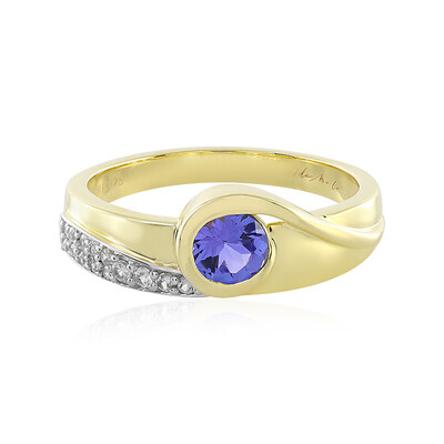 Bague en or et Tanzanite AAA (de Melo)