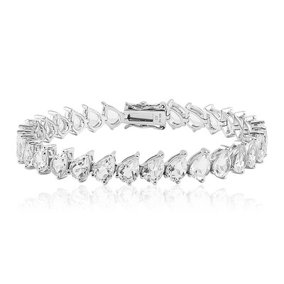 Bracelet en argent et Topaze blanche