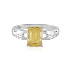 Bague en argent et Citrine