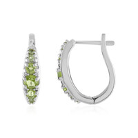 Boucles d'oreilles en argent et Péridot