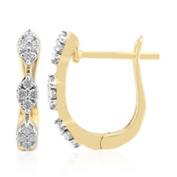 Boucles d'oreilles en or et Diamant SI1 (G)