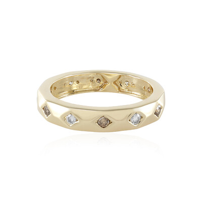 Bague en or et Diamant champagne I2 (de Melo)