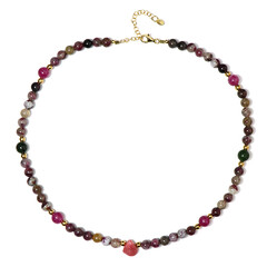 Collier en argent et Rhodonite