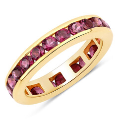 Bague en argent et Grenat Rhodolite