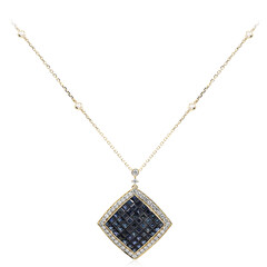 Collier en or et Saphir bleu de Ceylan (CIRARI)