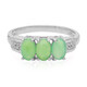 Bague en argent et Chrysoprase impériale