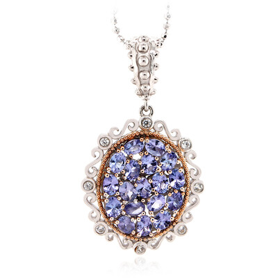 Collier en argent et Tanzanite (Dallas Prince Designs)