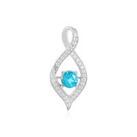 Pendentif en argent et Topaze Paraiba