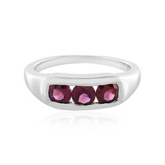 Bague en argent et Grenat Rhodolite