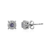 Boucles d'oreilles en argent et Tanzanite