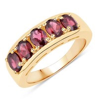 Bague en argent et Grenat Rhodolite