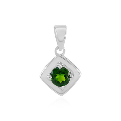 Pendentif en argent et Diopside de Russie