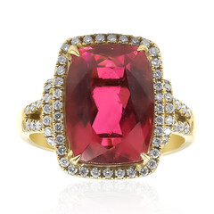 Bague en or et Rubellite AAA du Brésil (CIRARI)