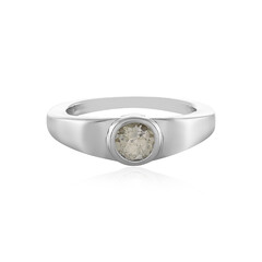 Bague en argent et Topaze blanche