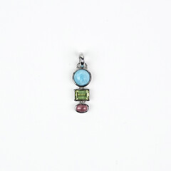 Pendentif en argent et Larimar