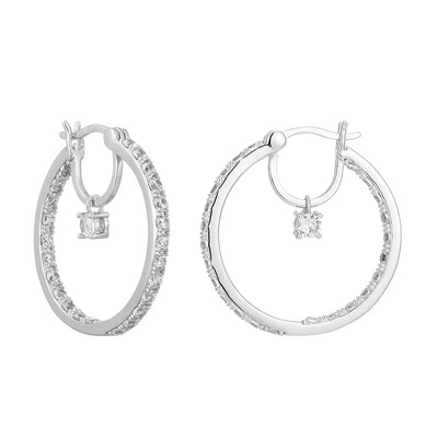 Boucles d'oreilles en argent et Zircon