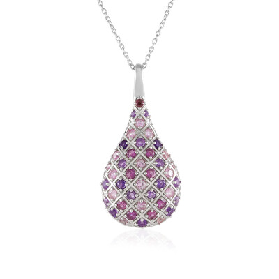 Collier en argent et Grenat Rhodolite (KM by Juwelo)