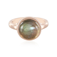 Bague en argent et Labradorite verte de Maniry (KM by Juwelo)