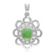 Pendentif en argent et Chrysoprase impériale