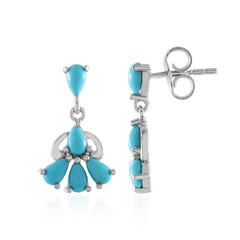 Boucles d'oreilles en argent et Turquoise Sleeping Beauty