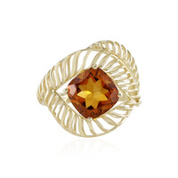 Bague en or et Citrine Madère (Ornaments by de Melo)