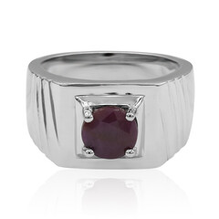 Bague en argent et Rubis