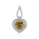 Pendentif en or et Zircon champagne (SUHANA)