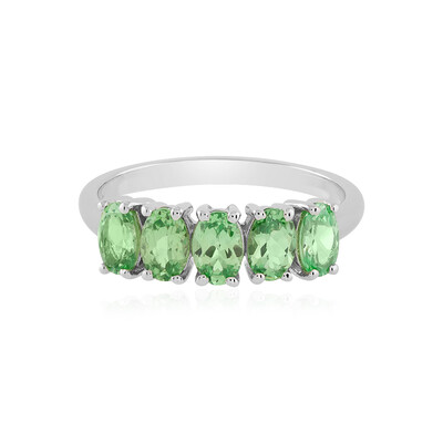 Bague en argent et Grenat Tsavorite