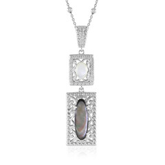 Collier en argent et Nacre (Dallas Prince Designs)