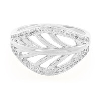 Bague en argent et Saphir blanc