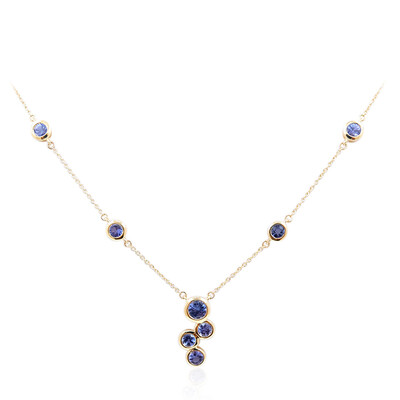 Collier en or et Tanzanite AAA (de Melo)