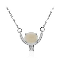 Collier en argent et Opale blanche