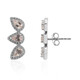 Boucles d'oreilles en argent et Morganite