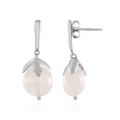 Boucles d'oreilles en argent et Quartz rose