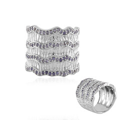 Bague en argent et Iolite (SAELOCANA)