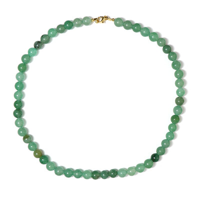 Collier en argent et Aventurine verte