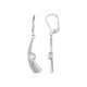 Boucles d'oreilles en argent et Zircon (MONOSONO COLLECTION)