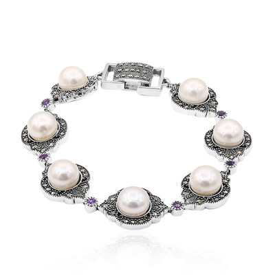 Bracelet en argent et Perle de culture d'eau douce (Annette classic)