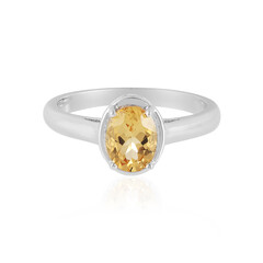 Bague en argent et Béryl jaune