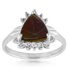 Bague en argent et Ammolite