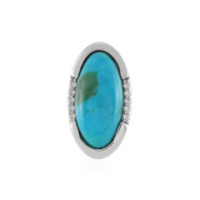 Pendentif en argent et Turquoise (MONOSONO COLLECTION)