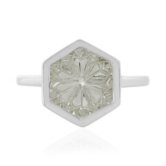 Bague en argent et Topaze blanche