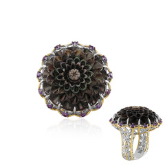 Bague en argent et Nacre noire (Gems en Vogue)