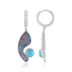 Boucles d'oreilles en argent et Turquoise Sleeping Beauty