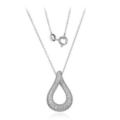 Collier en argent et Zircon (MONOSONO COLLECTION)