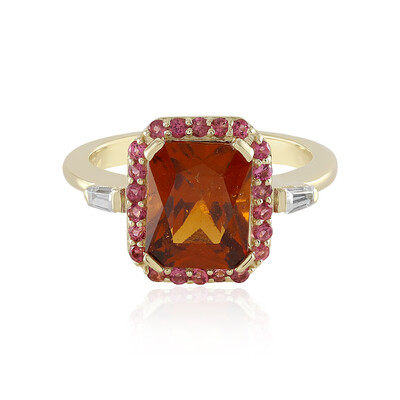 Bague en or et Grenat Hessonite (Adela Gold)