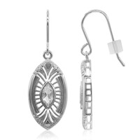 Boucles d'oreilles en argent et Topaze blanche