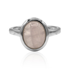 Bague en argent et Quartz rose